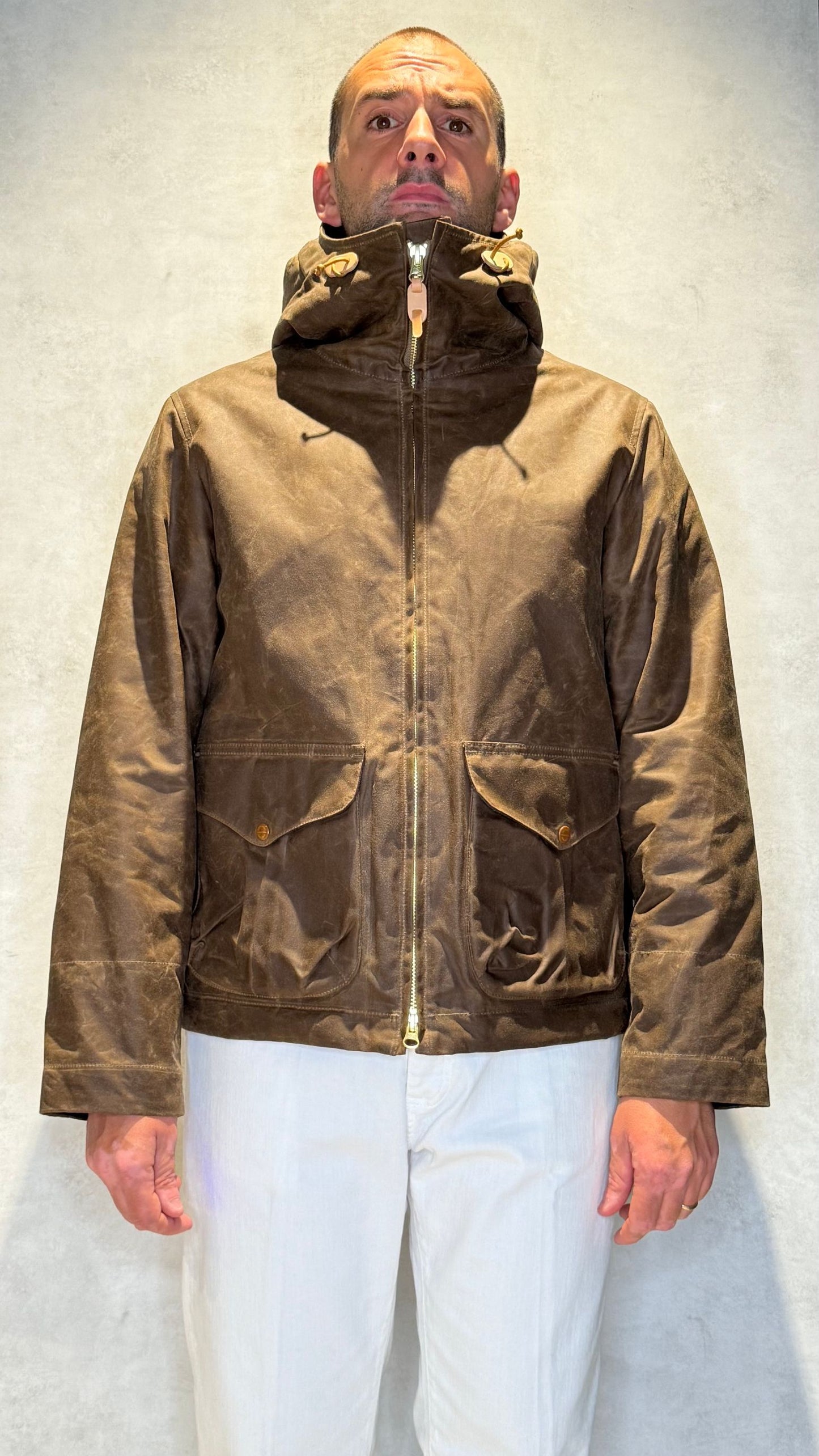 7066-WX/DARKTAN - GIUBBINO - MANIFATTURA CECCARELLI