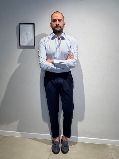 GIOVANNIT109/BLU - PANTALONE DOPPIA PENCE - VANDOM