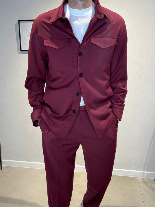 OVERA900P162/BORDEAUX - OVERSHIRT - IDENTITA' ITALIANA