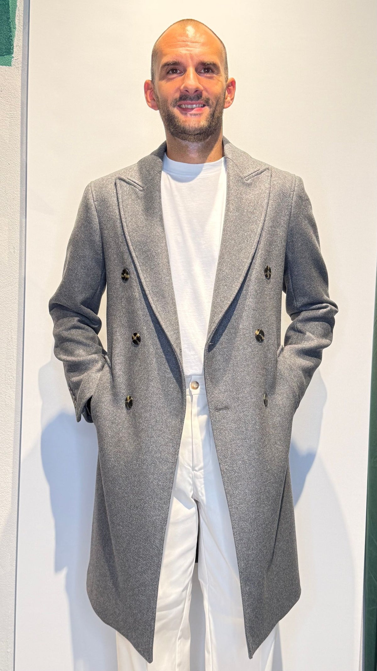 DOUDLECOAT/GRIGIO - CAPPOTTO - MARTIN ZELO