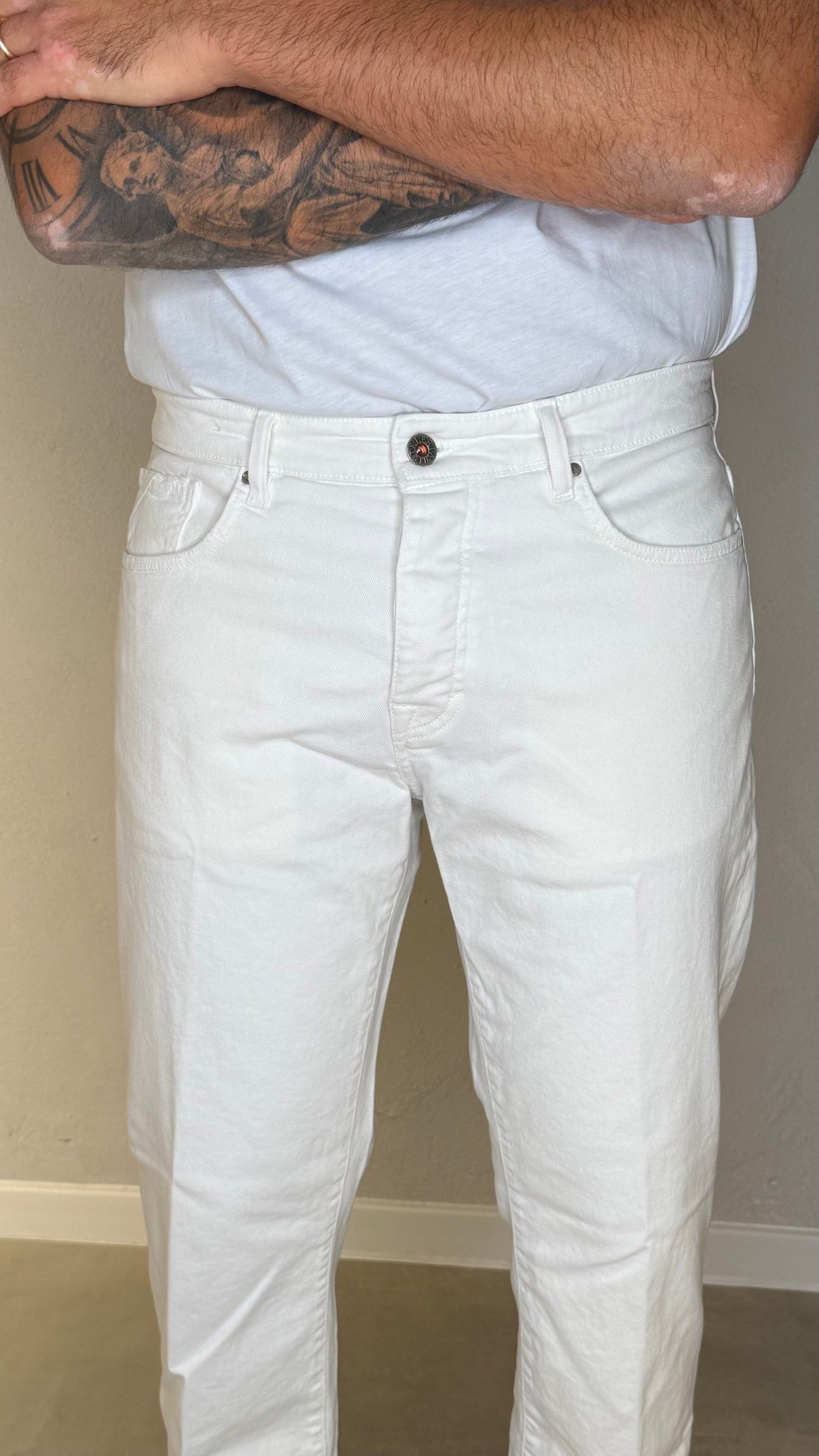 JIMMYOPUDZ/BIANCO - Jeans - TELERIA ZED