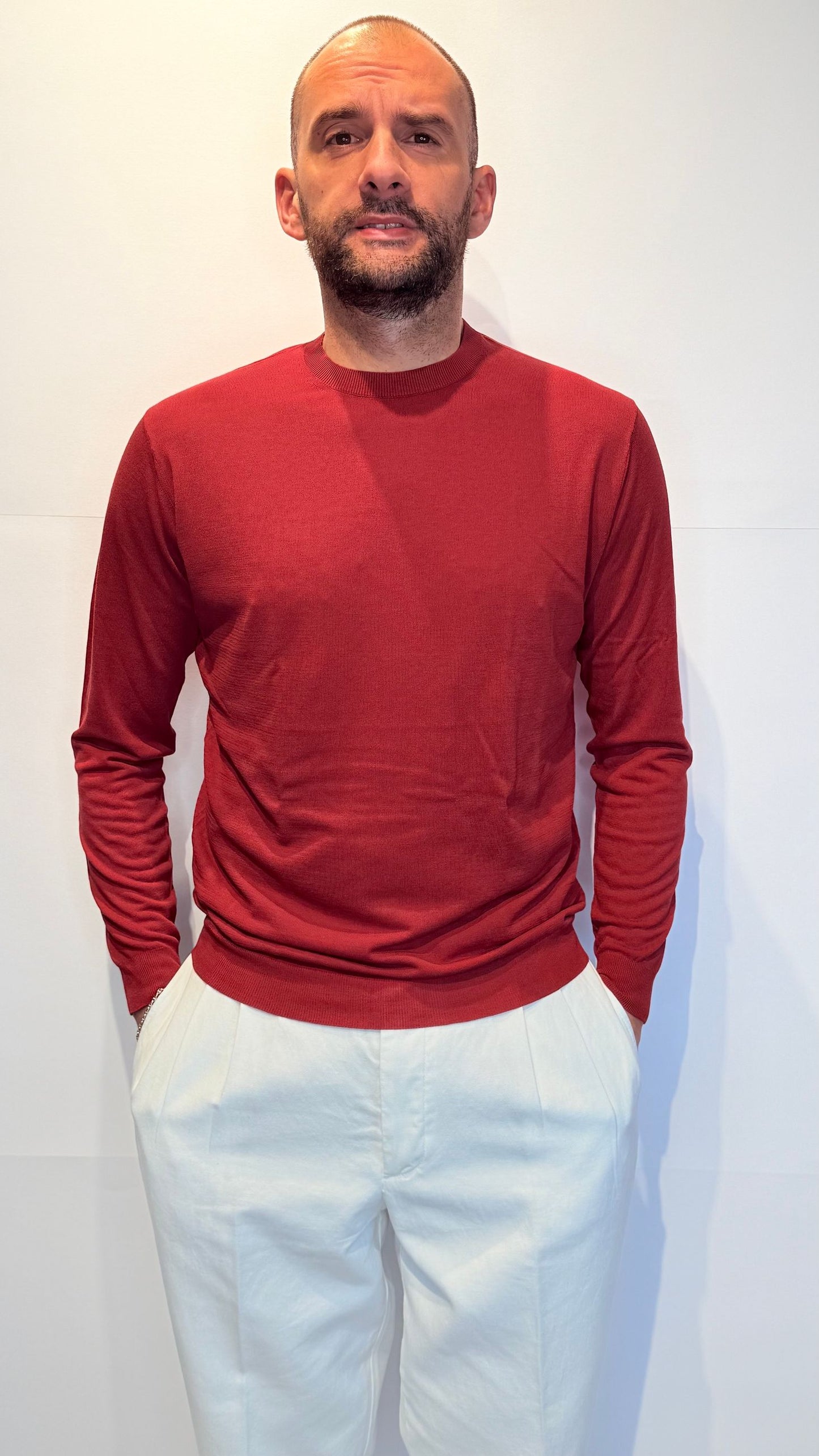 M010521/267ROSSO - PULLOVER - EMERGING