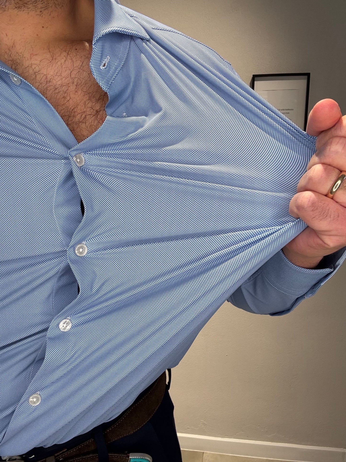 NETOXFORD/AR25SR11CA COL.BLUETTE - CAMICIA NO STIRO - ARCHIVIUM