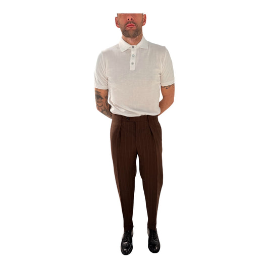 CHIAIALONGAN1436/TOBACCO - PANTALONE - BERWICH