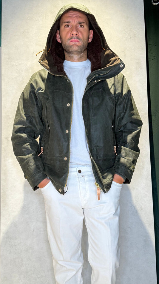 7003-WX/DARKGREEN - GIUBBINO - MANIFATTURA CECCARELLI