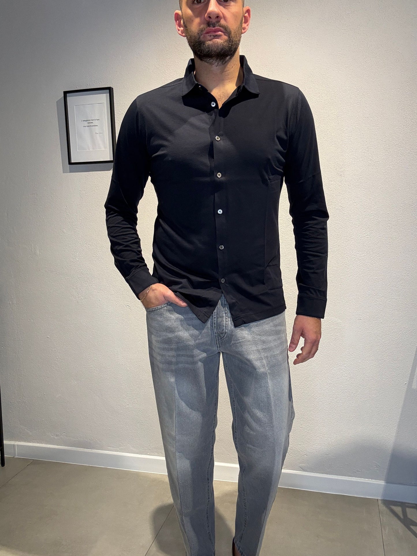 DK87109/BLUNOTTE - POLO CAMICIA M/L - DIKTAT