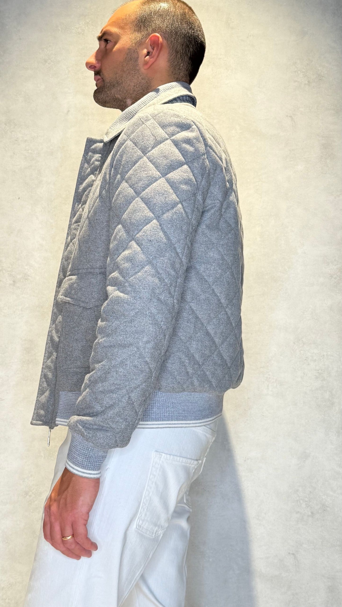 CWOOLTAP/GRIGIO - BOMBER - MARTIN ZELO