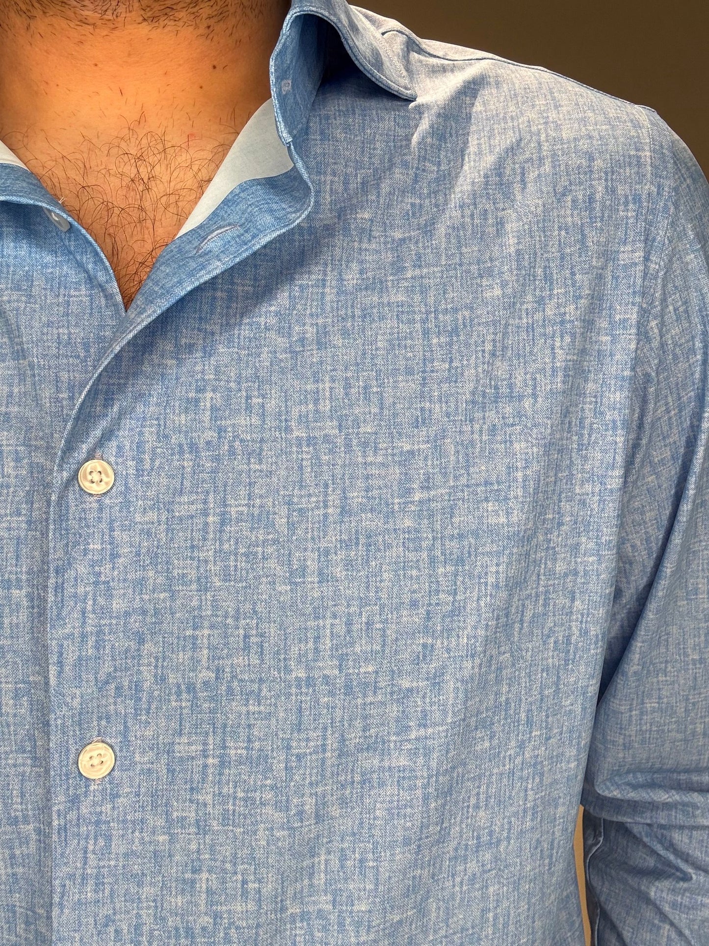 NETLINEN/AR25SR11CA COL.BLUETTE - CAMICIA NO STIRO - ARCHIVIUM