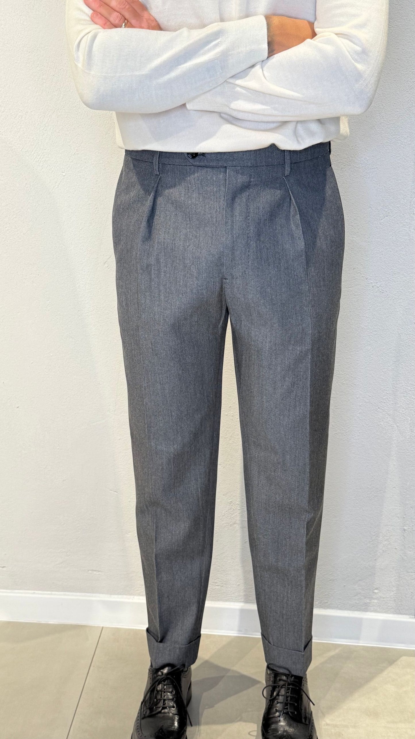 CHIAIALONGSB1201/DKGREY - PANTALONE - BERWICH