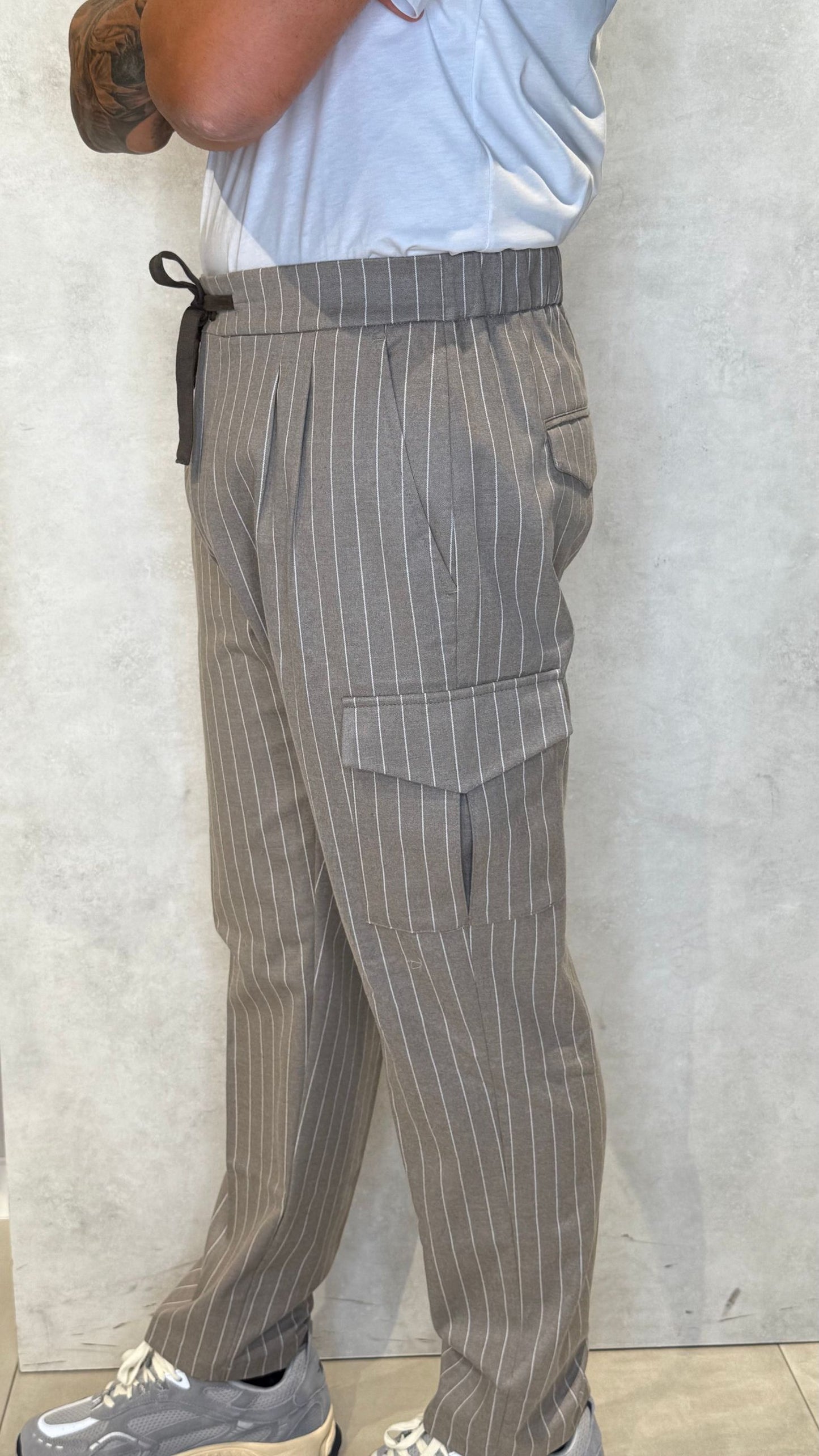 PDINO-T/GESSATOBEIGE - PANTALACCIO - MARTIN ZELO