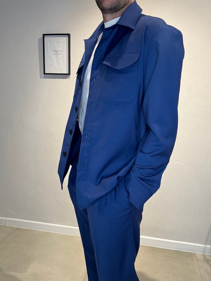 OVERA900P162/BLUETTE - OVERSHIRT- IDENTITA' ITALIANA