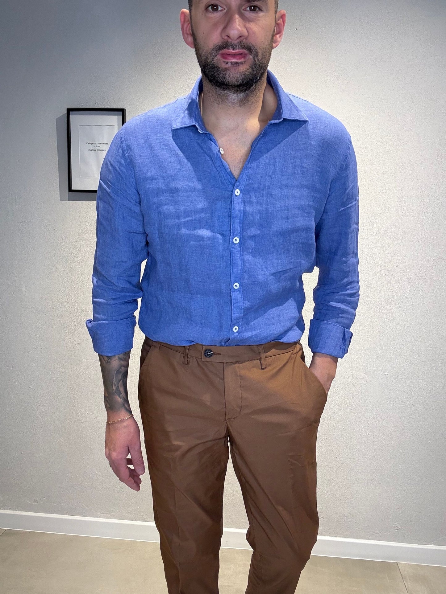25S18CALINEN/CAPRIBLUE - CAMICIA - PHILOTINTO