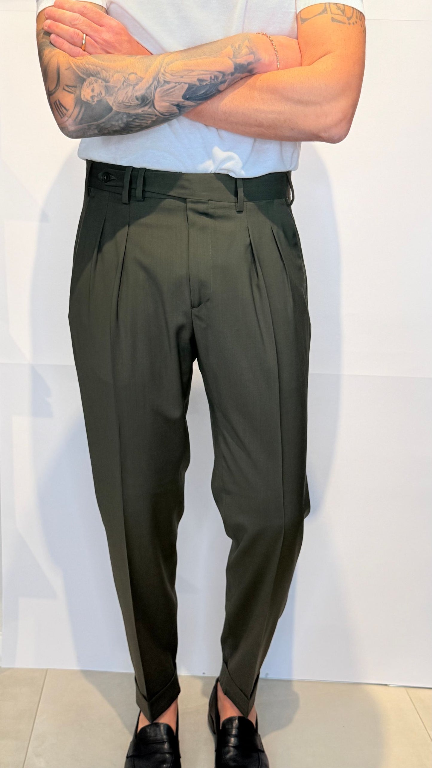 P1765VITALEBARBERIS/MILITARE - PANTALONE - IDENTITA' ITALIANA