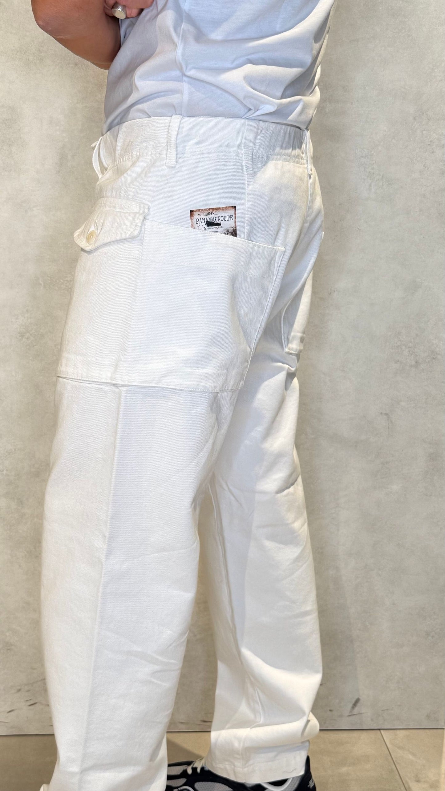 ETIENNE26/LATTE - PANTALONE - PANAMA ROUTE