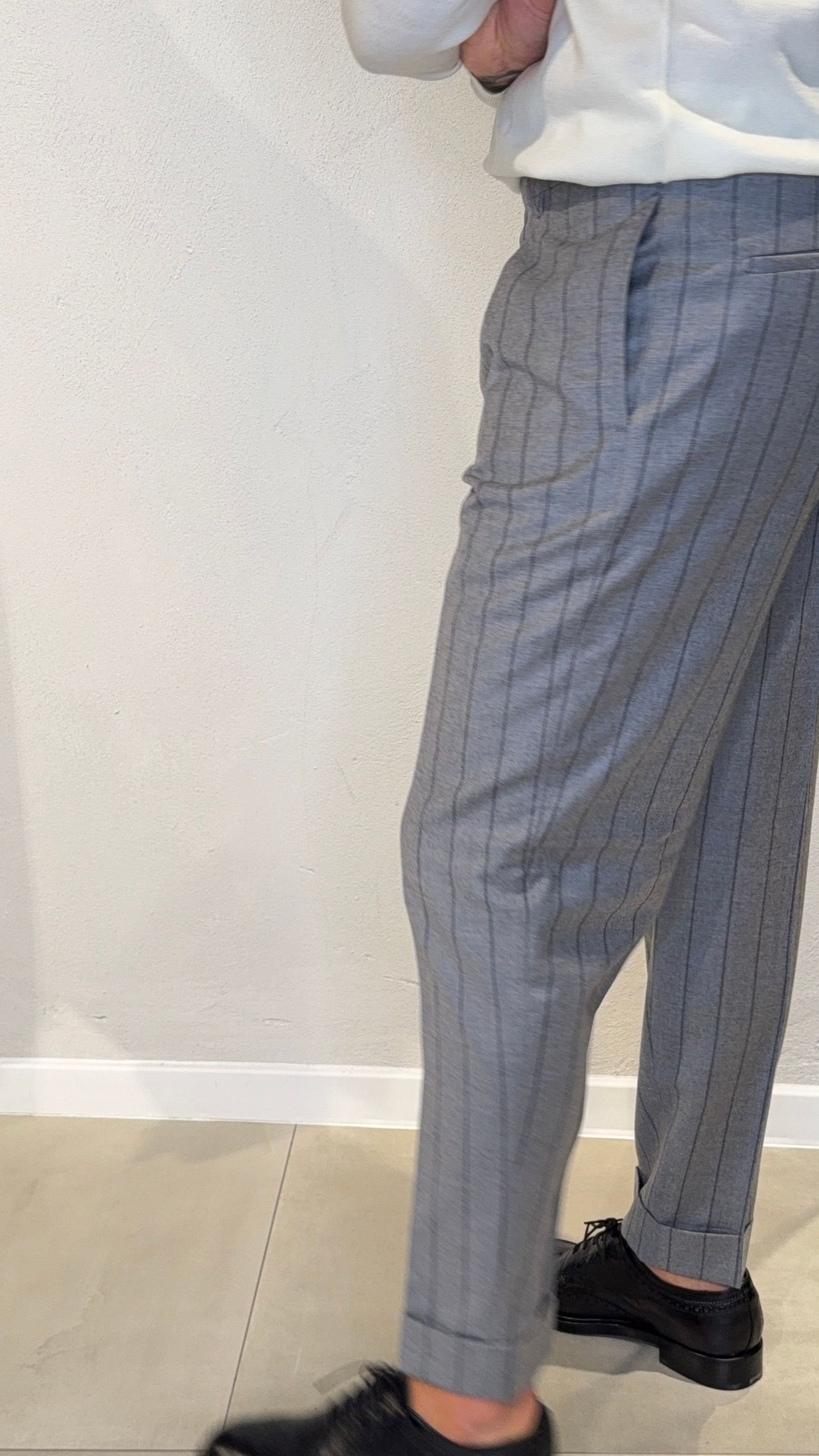 CHIAIALONGAN1277/GREY - PANTALONE - BERWICH