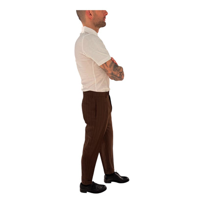CHIAIALONGAN1436/TOBACCO - PANTALONE - BERWICH