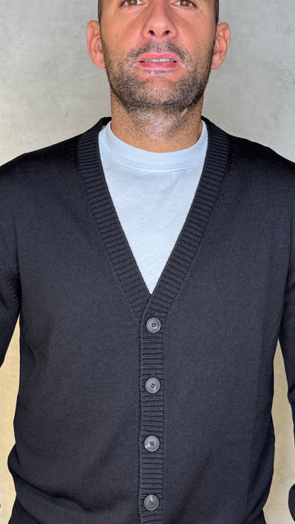 CARDIGAN57104/14821/NERO - CARDIGAN - aplomb