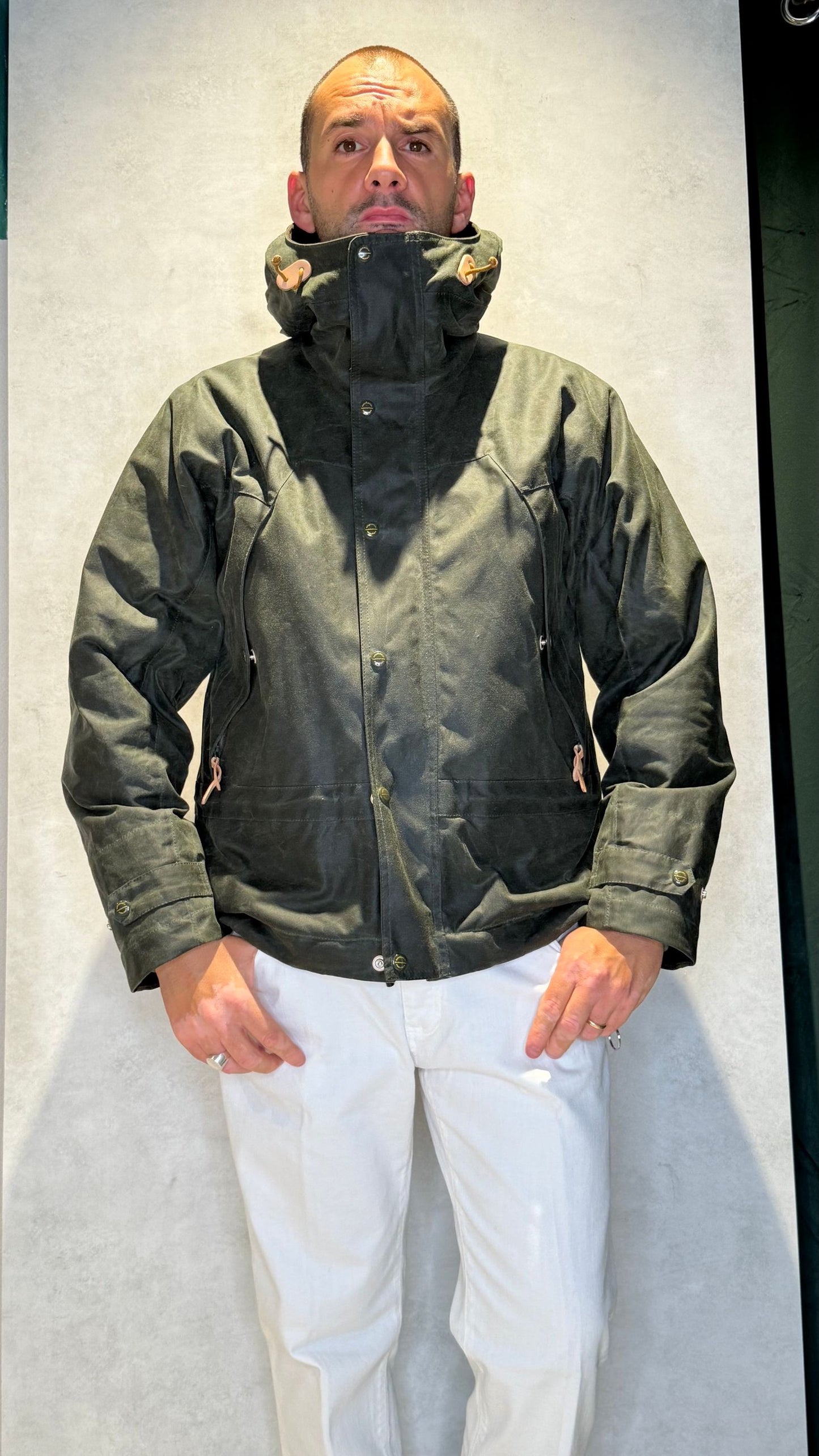 7003-WX/DARKGREEN - GIUBBINO - MANIFATTURA CECCARELLI