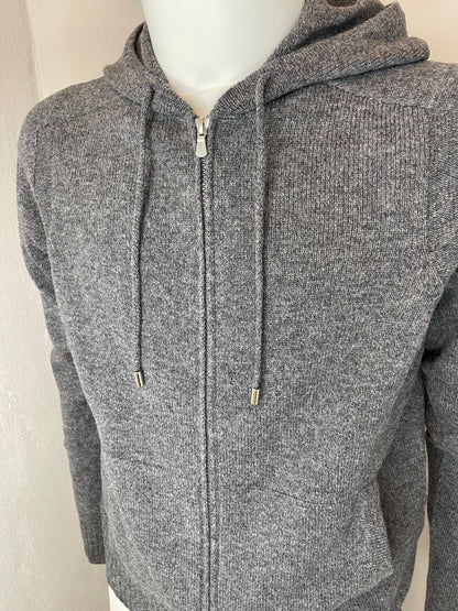 CARDIGAN ZIP CAPPUCCIO/GRIGIO - Maglieria FW24/25 - aplomb