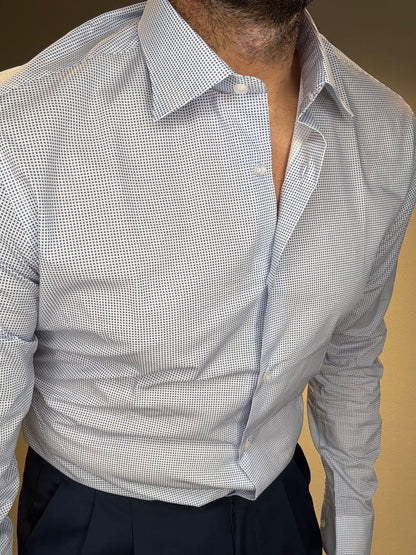 TRANIMICROELICA/BIANCOBLUFANTASIA - CAMICIA - MAURIZIO TESSE