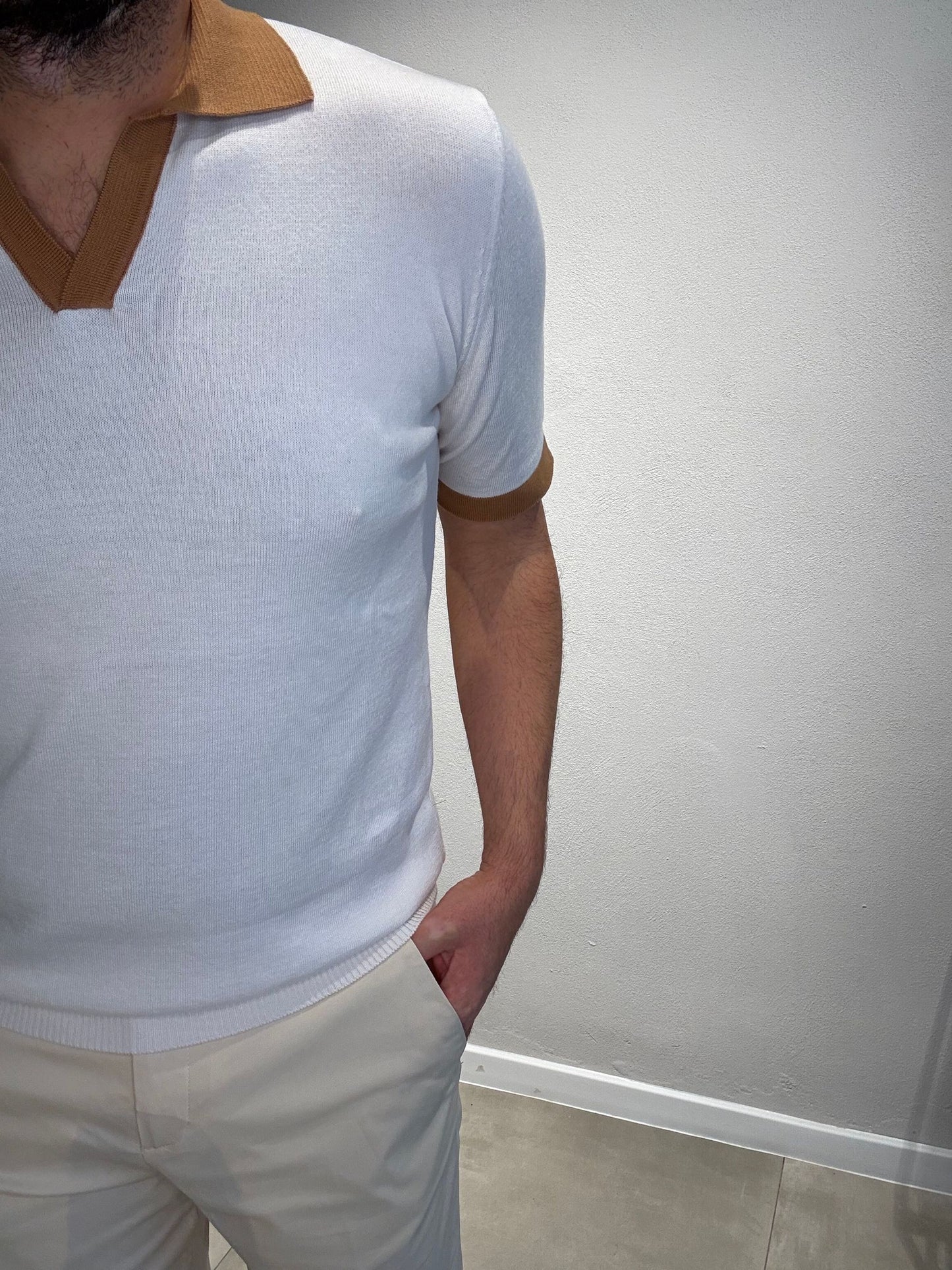 LD1277BICOLOR/BIANCOBEIGE - POLO DERBY M/M - ASHEVILLE