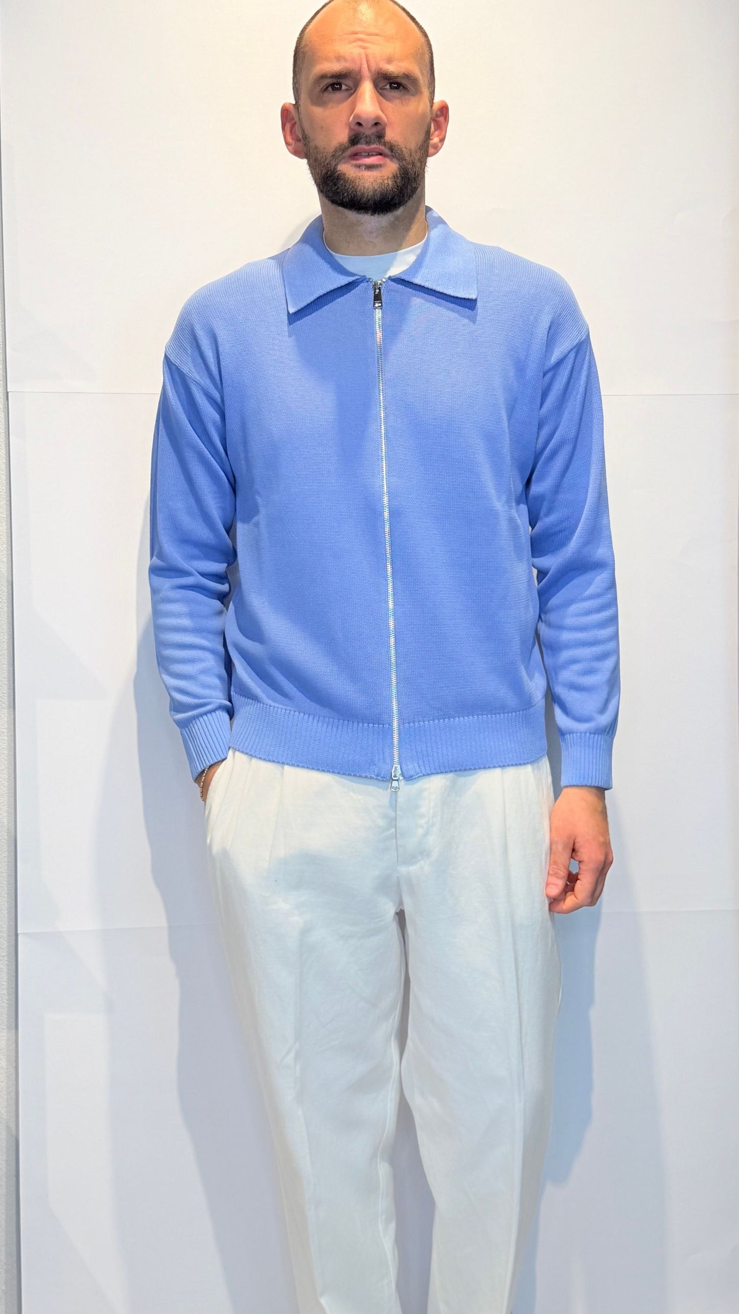 FX9607/AZZURRO - CARDIGAN - PRIVATI