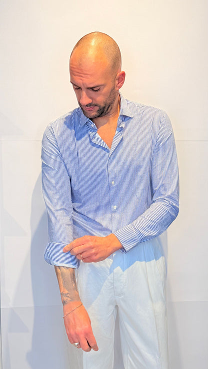 26S10CA-200BLU/BIANCO - CAMICIA - PHILOTINTO