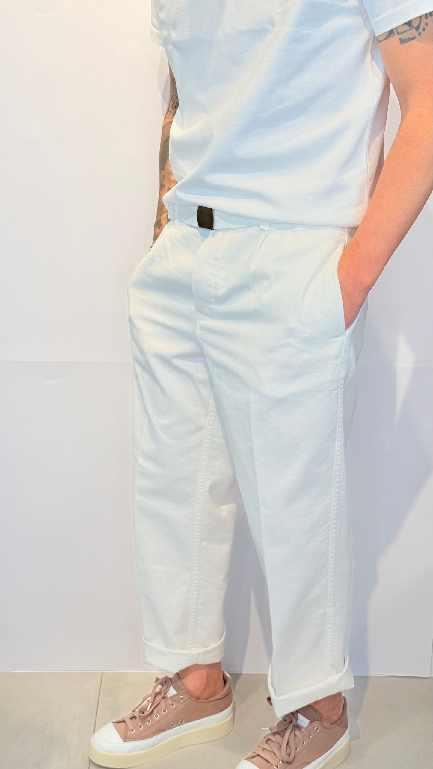 VICTOR/OFFWHITE - PANTALONE - PANAMA ROUTE