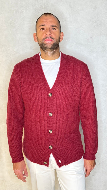 MAXICARDIGANFX3102/1961BORDEAUX - MAXI CARDIGAN - PRIVATI