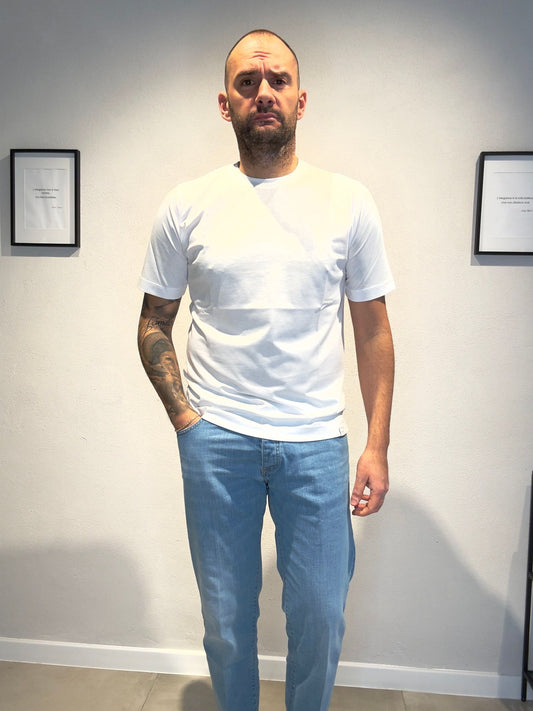 DK87103/BIANCO - T-SHIRT M/M - DIKTAT