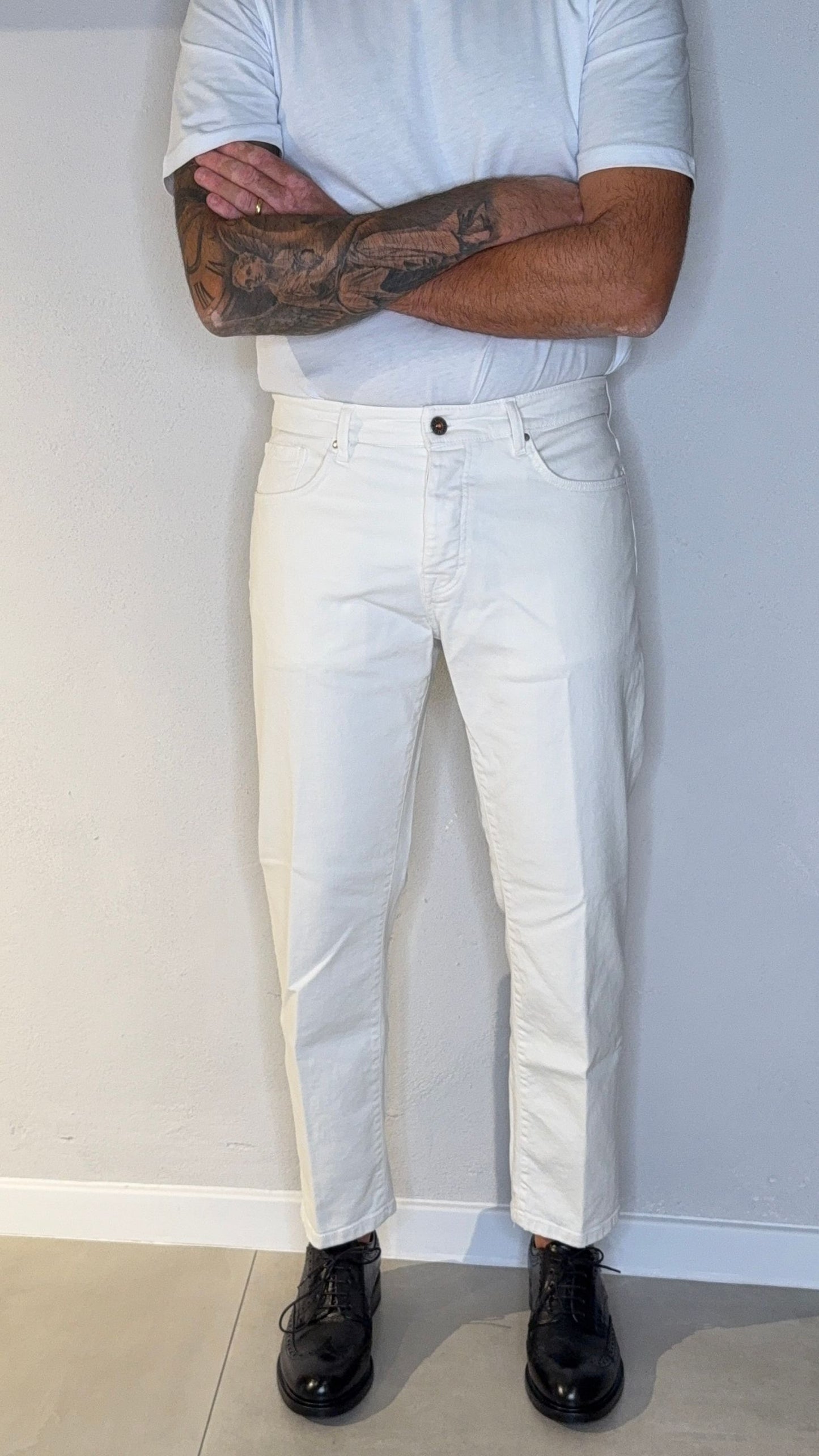 JIMMYOPUDZ/BIANCO - Jeans - TELERIA ZED